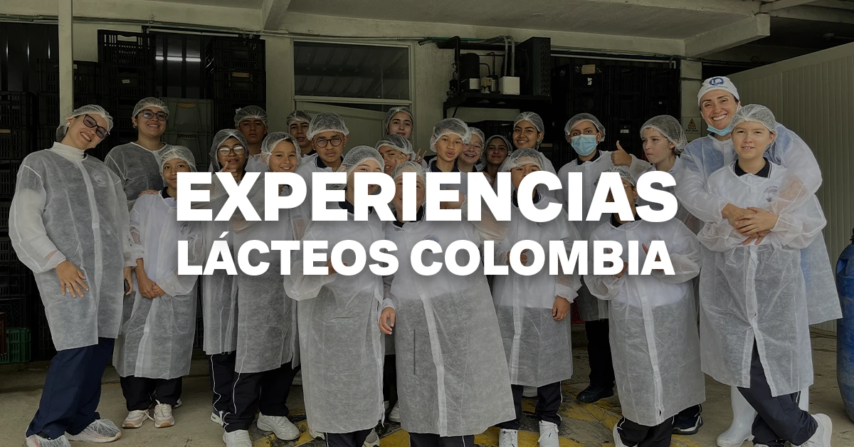 título visita de colegio a la planta de lácteos colombia